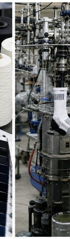 Sock knitting machine