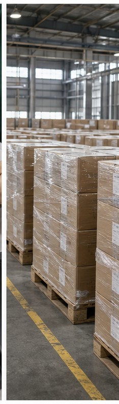 Export cartons ready for shipping