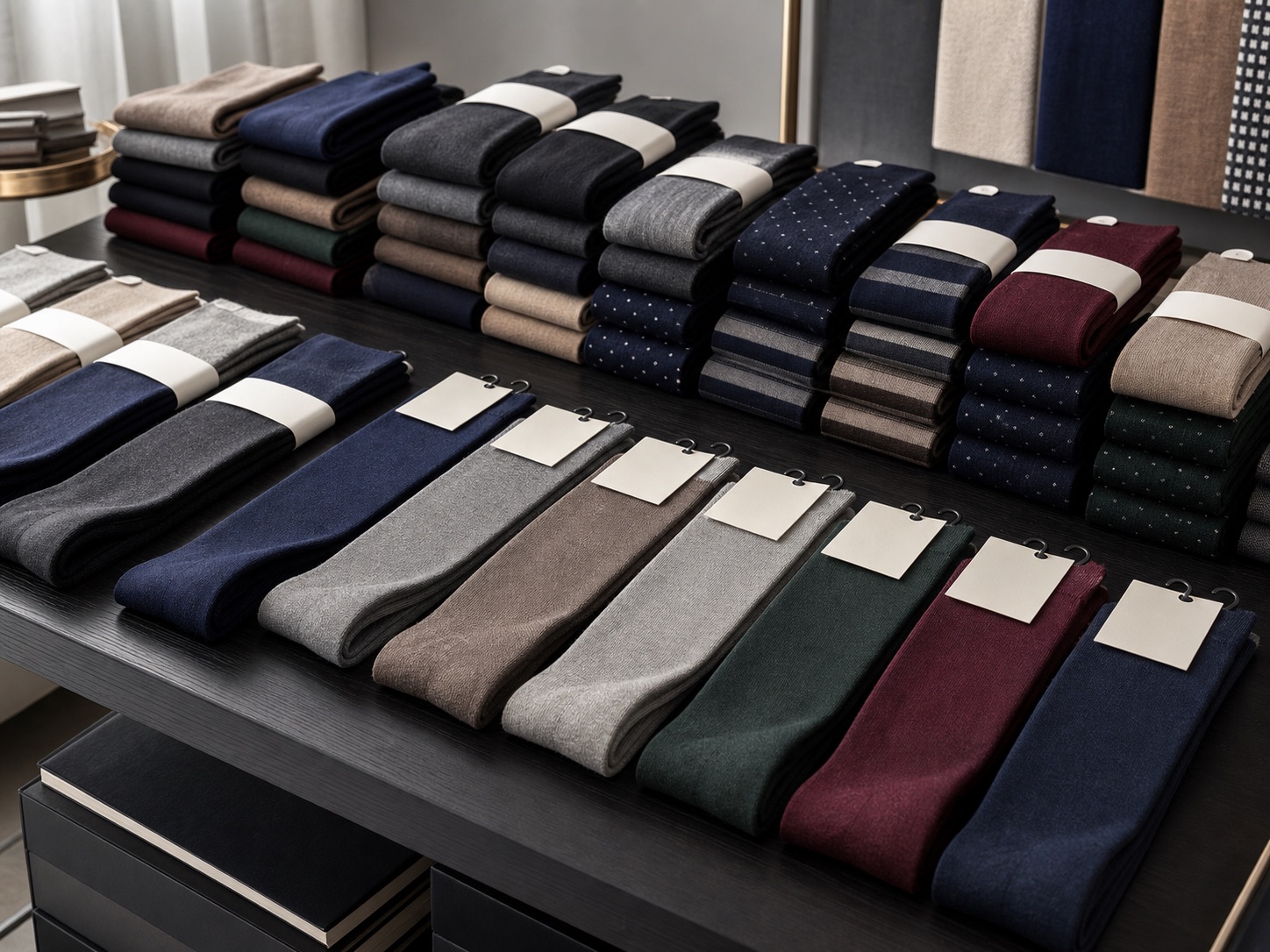 Business retail dress sock assortment