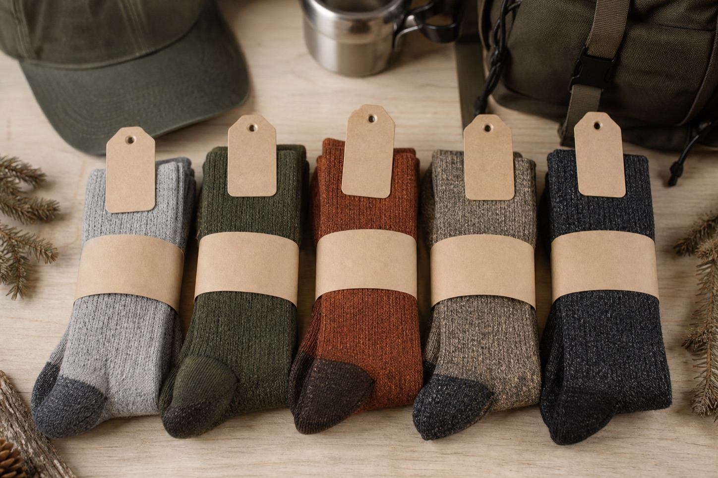 Merino socks for outdoor equipment retailers