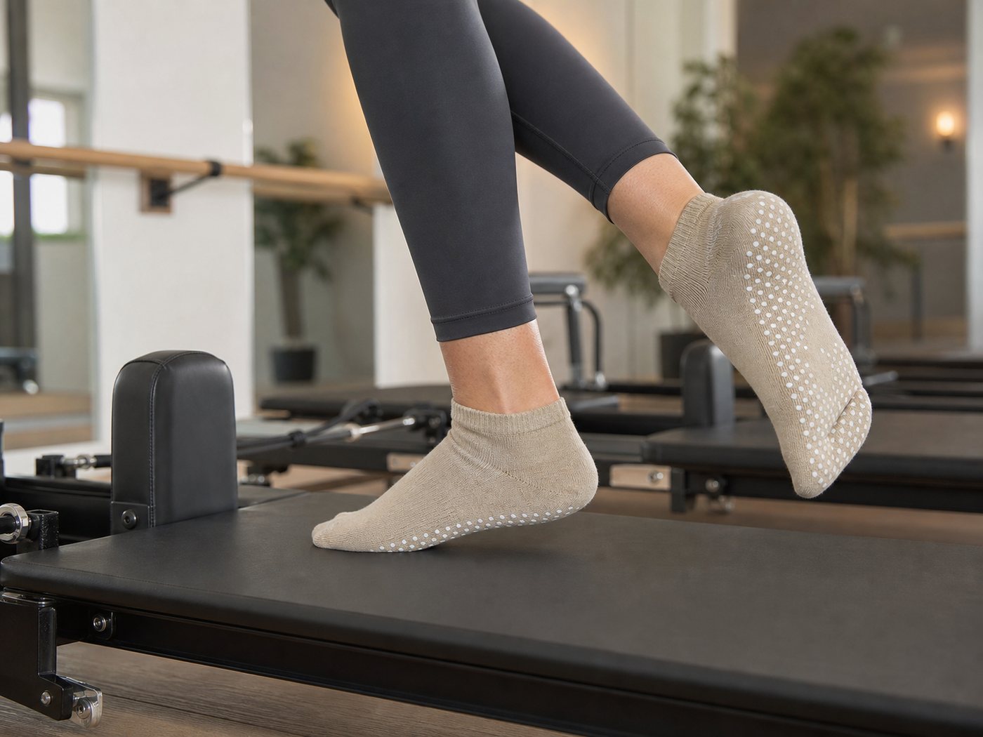 Pilates and barre studio grip socks
