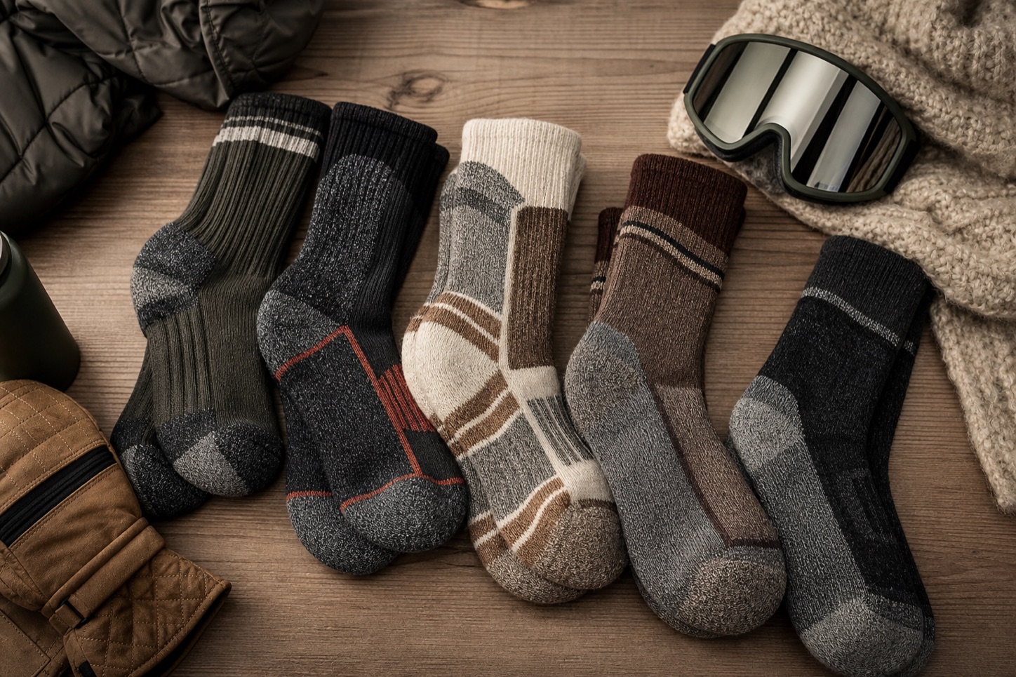 Merino socks for winter and ski retailers