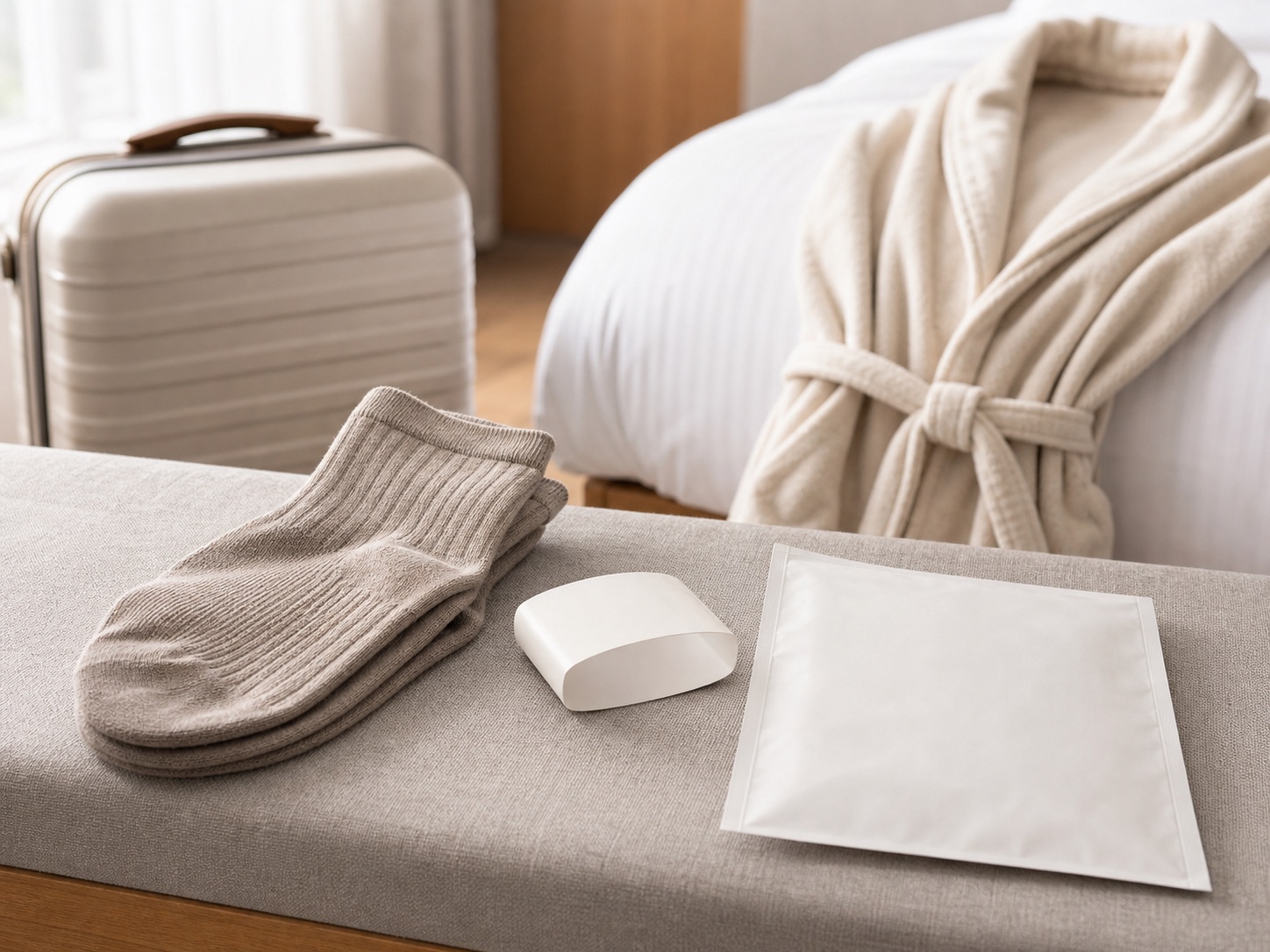 Bamboo lounge socks for hospitality programs
