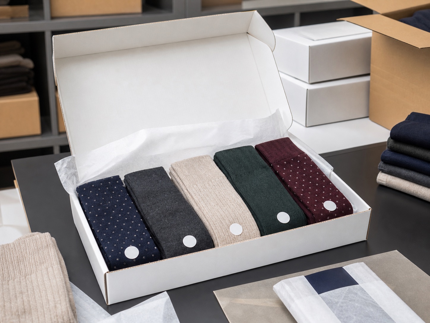 Dress sock e-commerce and subscription assortment