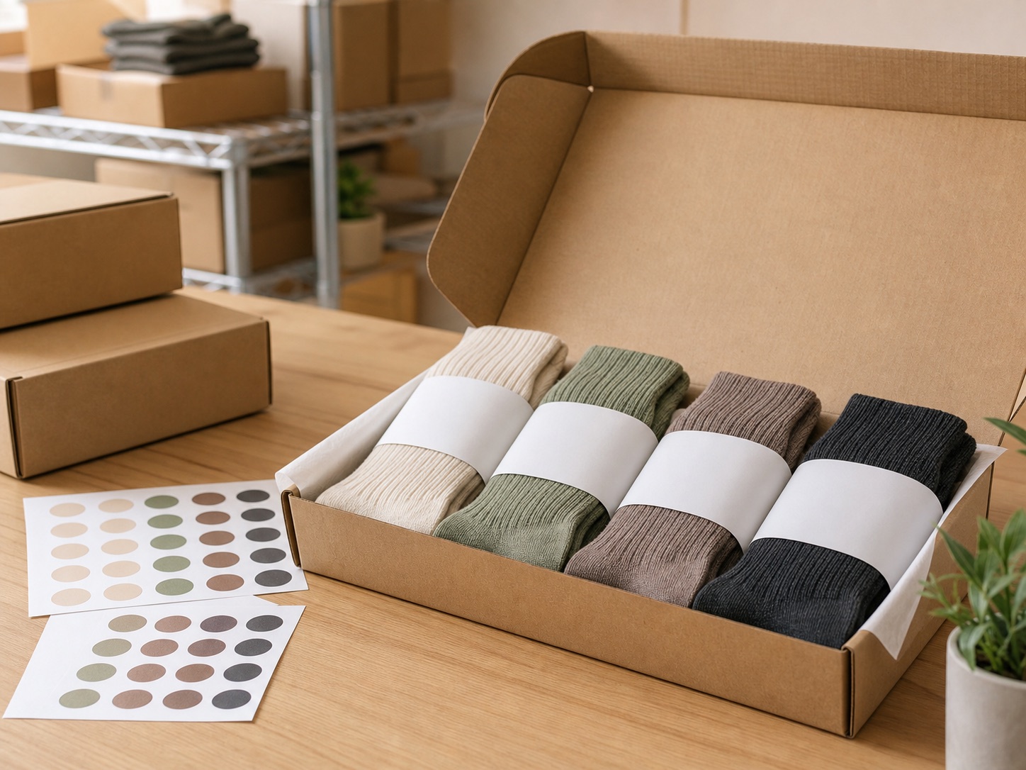 Bamboo socks subscription box assortment