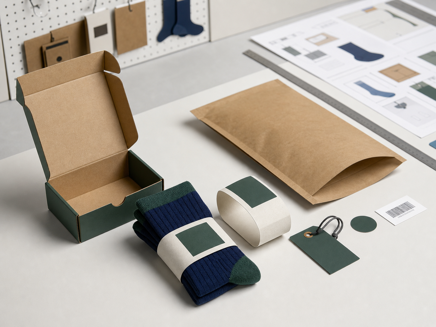 Custom sock packaging options