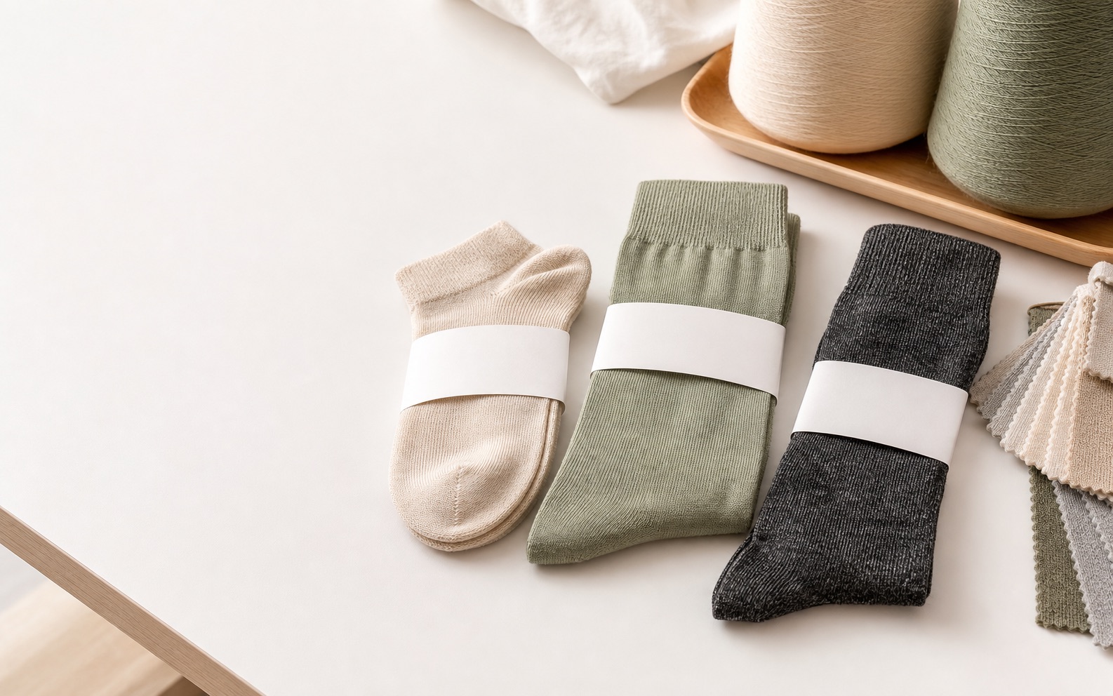 Custom bamboo-blend sock collection