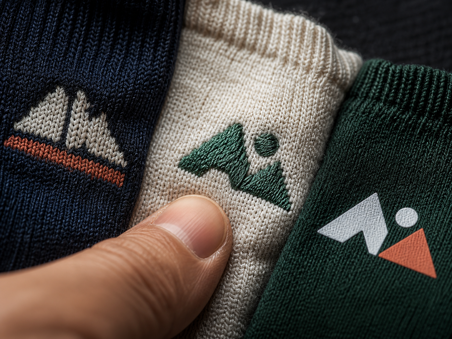 Athletic sock project artwork development