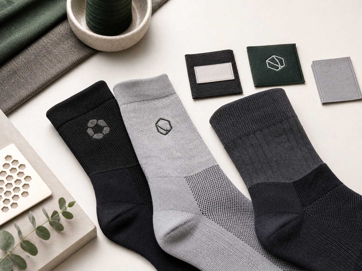 Compression sock logo and private label options