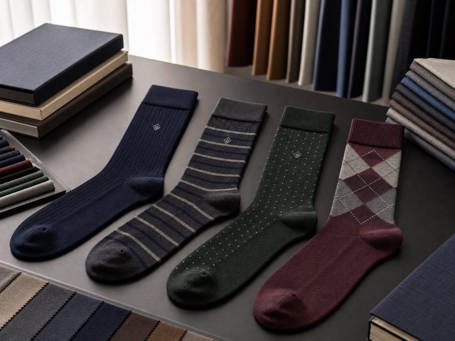 Dress sock original pattern and logo options