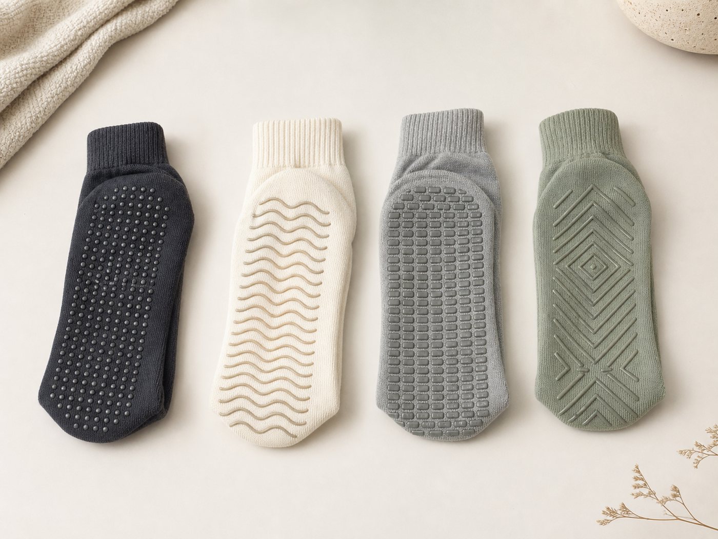 Grip sock silicone sole pattern options
