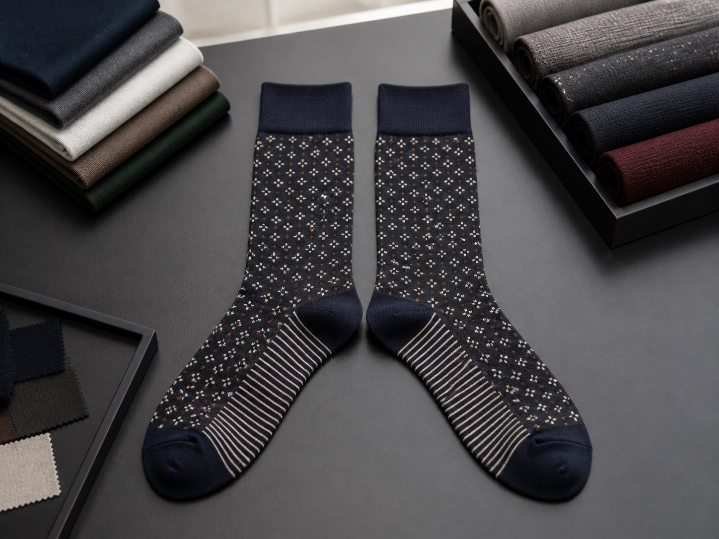 Dress sock fine-gauge sample review