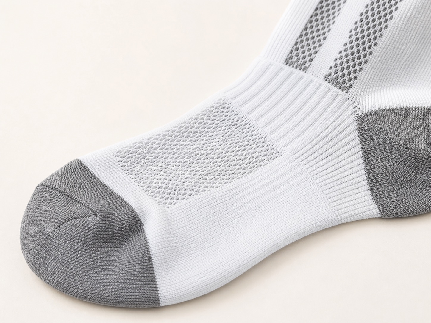 Soft terry cushion inside compression socks