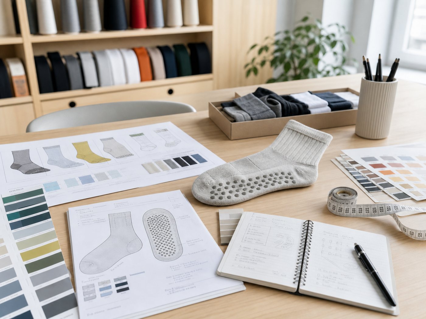 Design review with grip sock tech pack