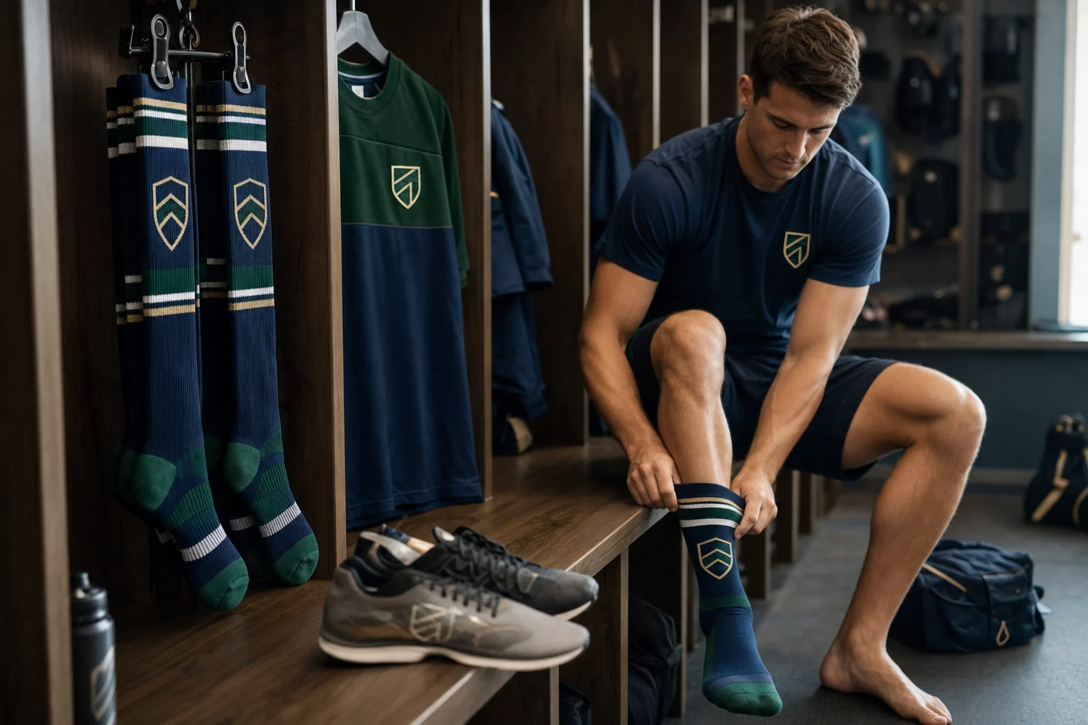 Custom logo socks for sports teams and clubs