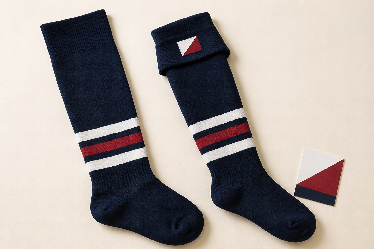 Hockey sock illustration for artwork placement