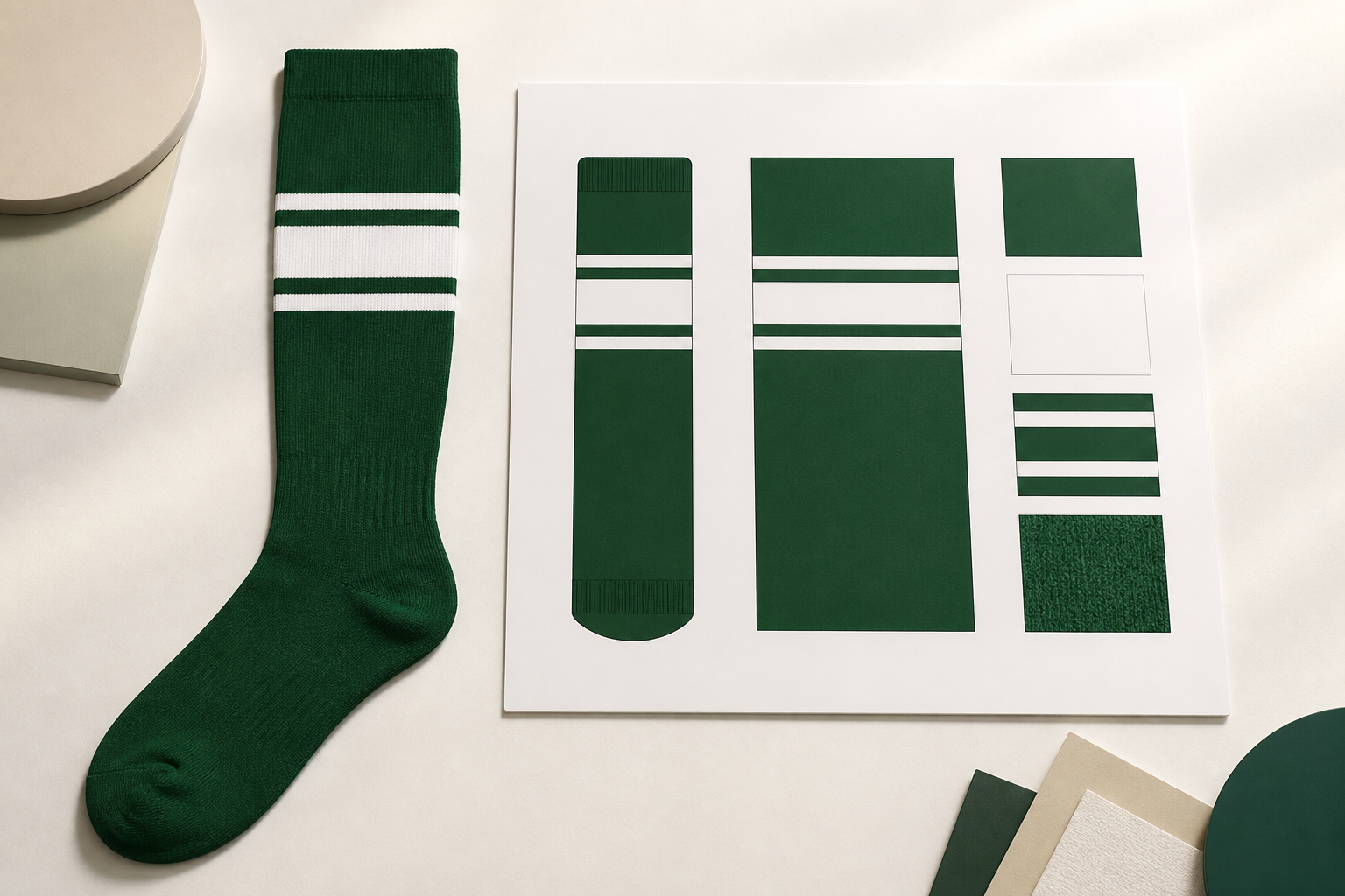 Generated illustrative lacrosse artwork placement