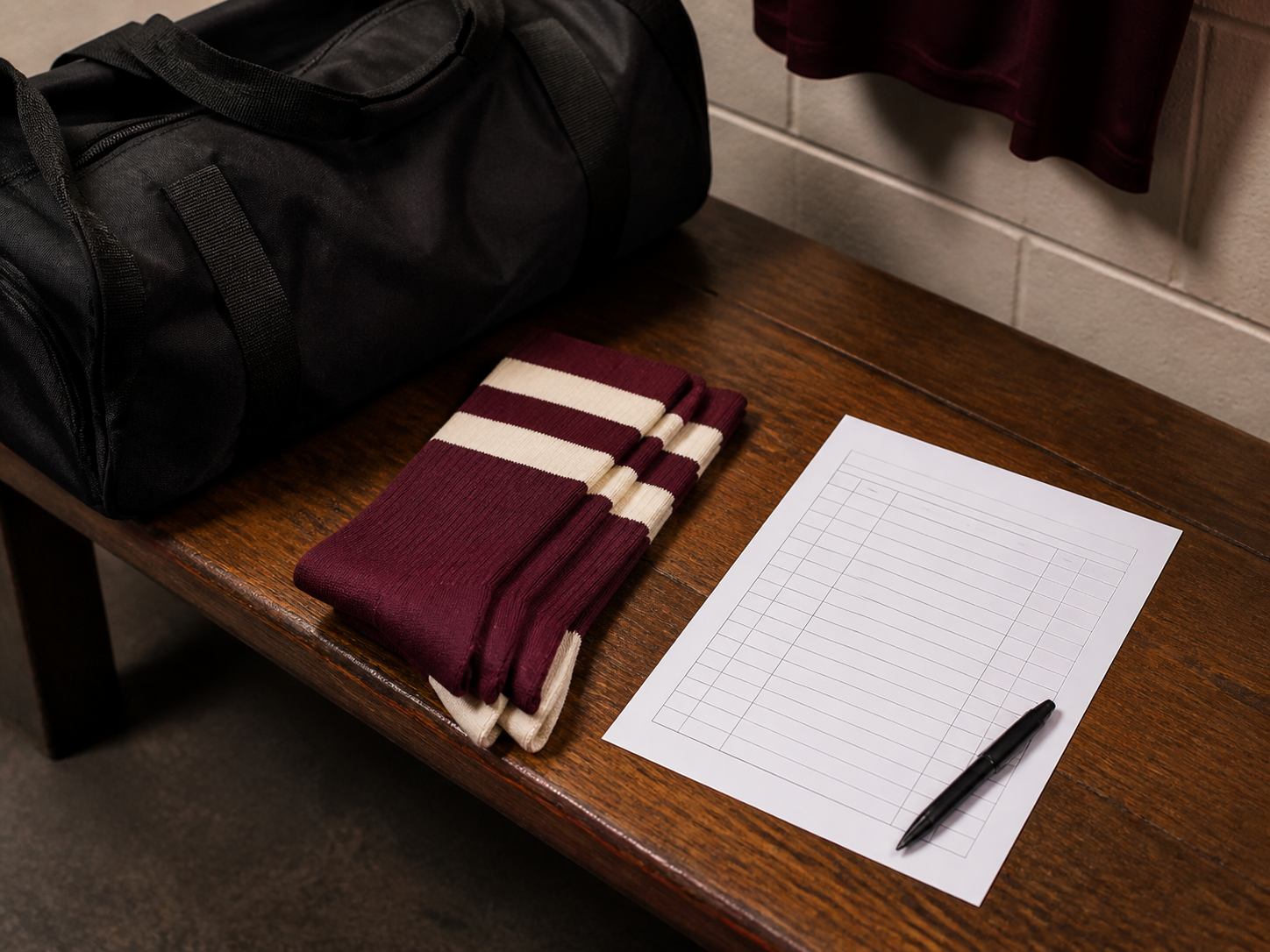 Rugby club sock programme planning