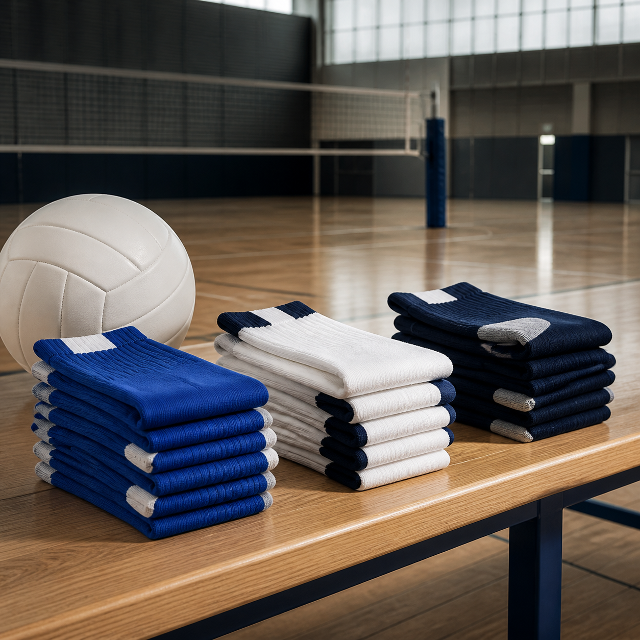 School volleyball sock assortment