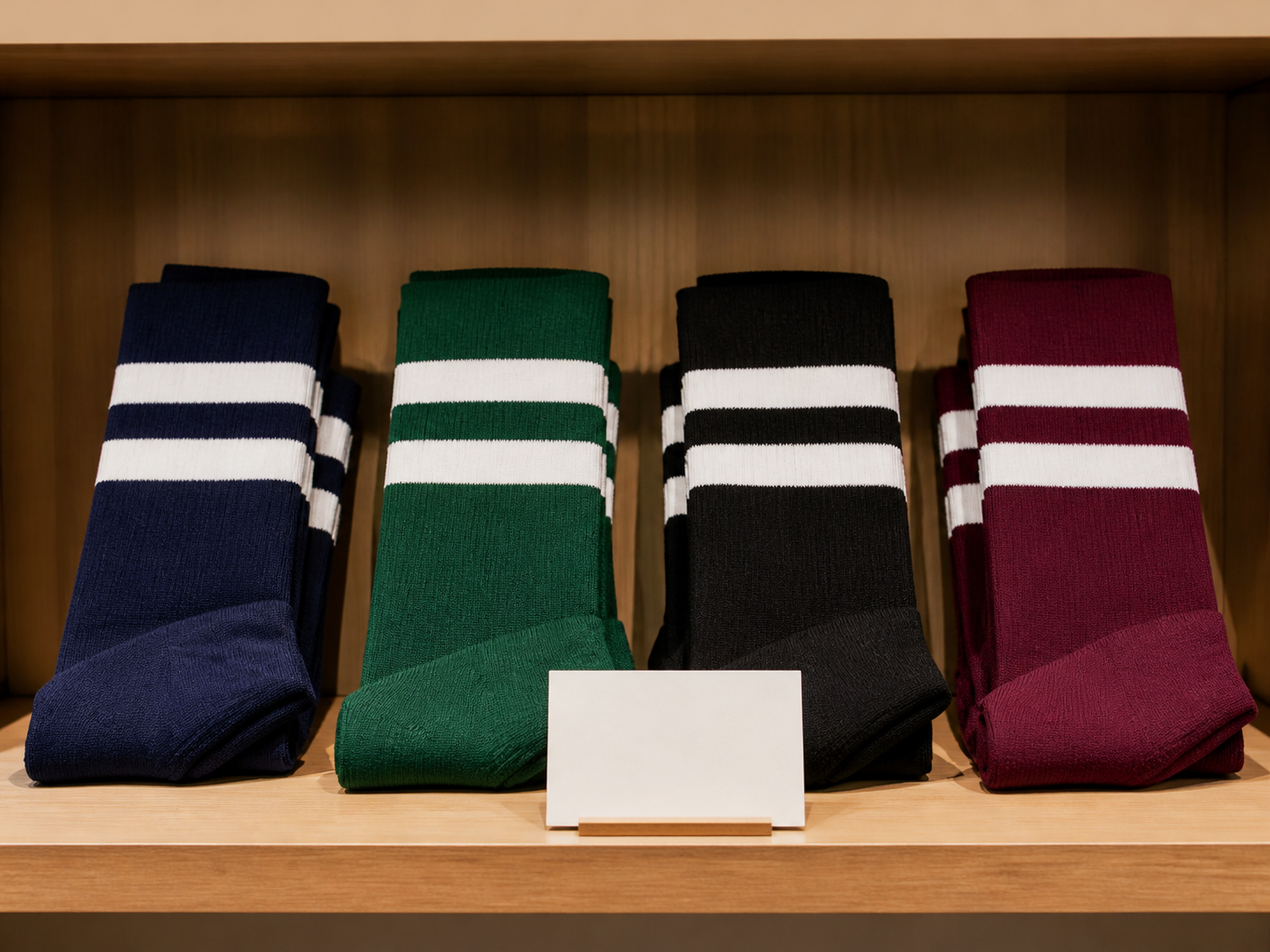 Sports retailer rugby sock assortment