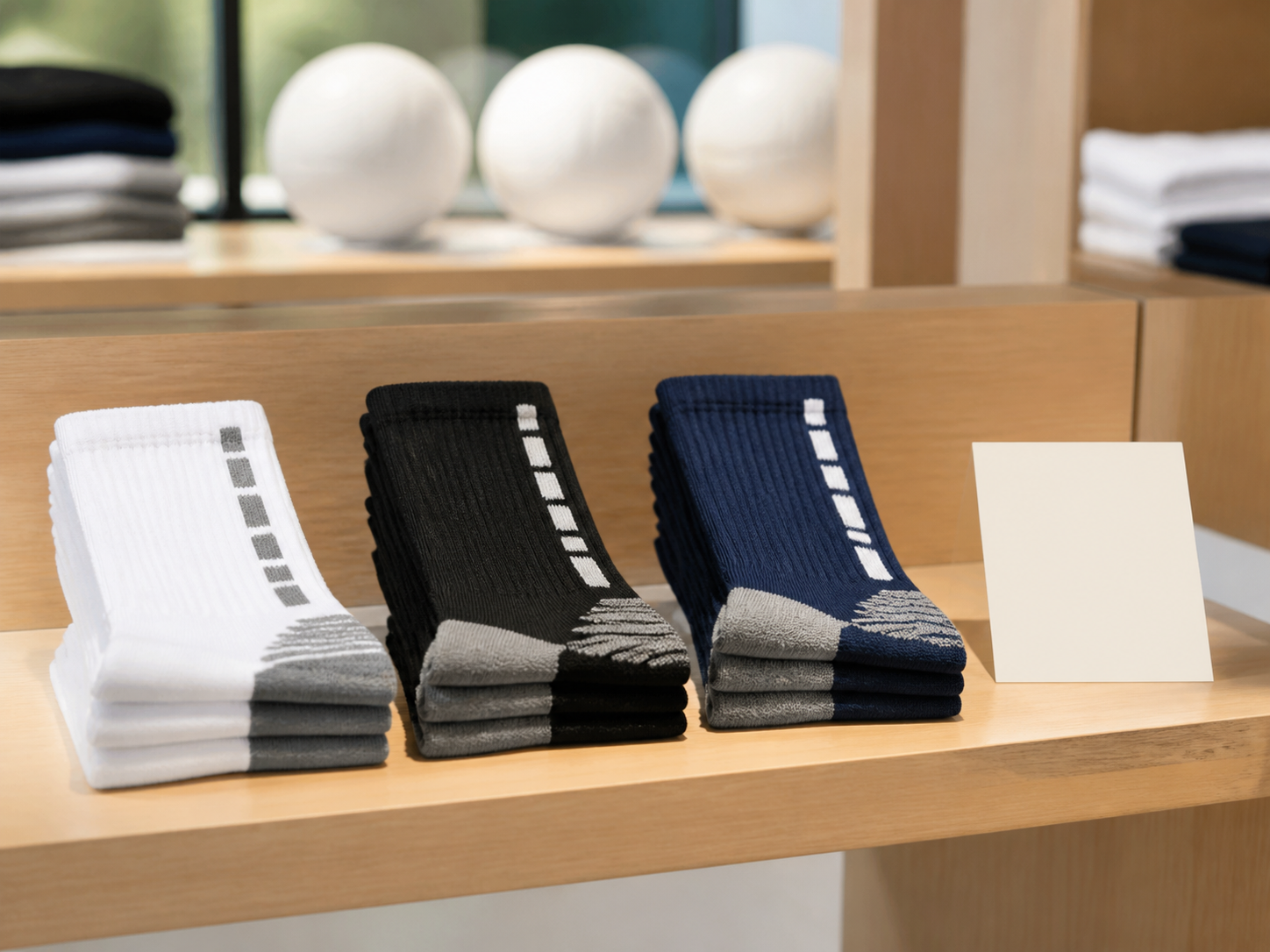 Sports retailer volleyball sock assortment