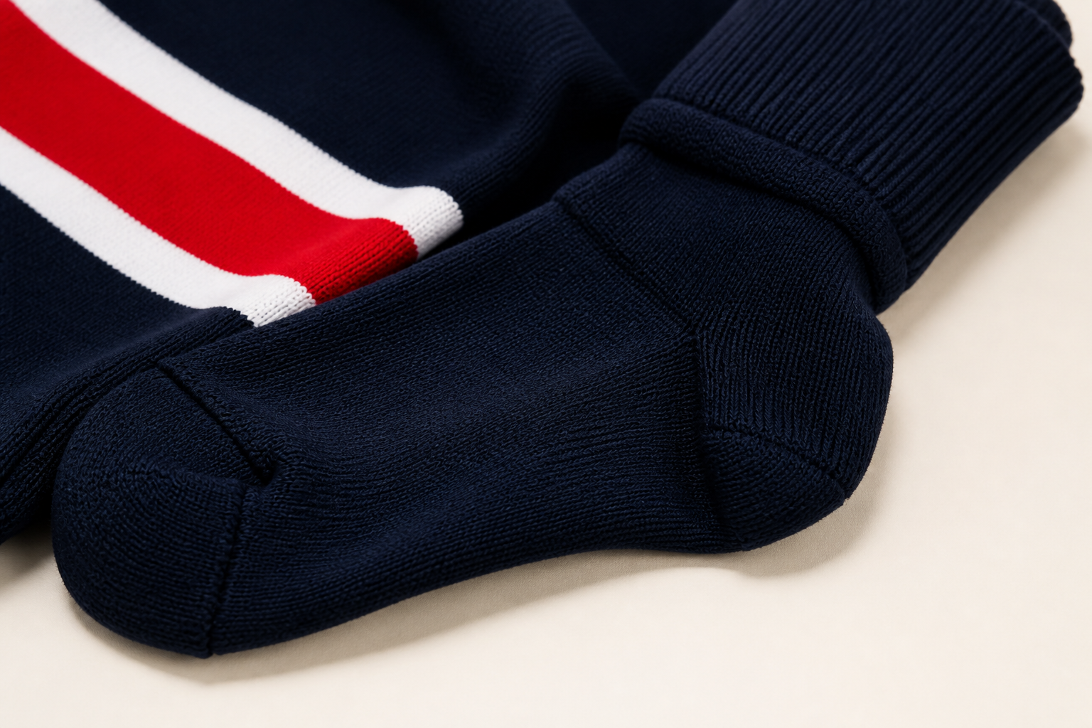 Hockey sock illustration for construction direction