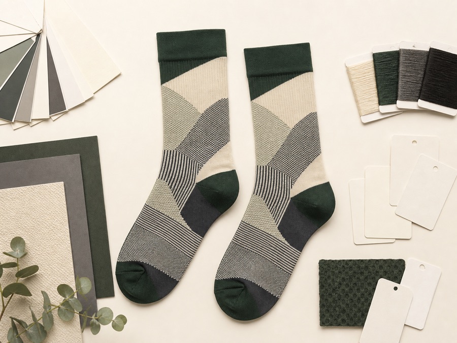 Custom cycling sock logo and color options