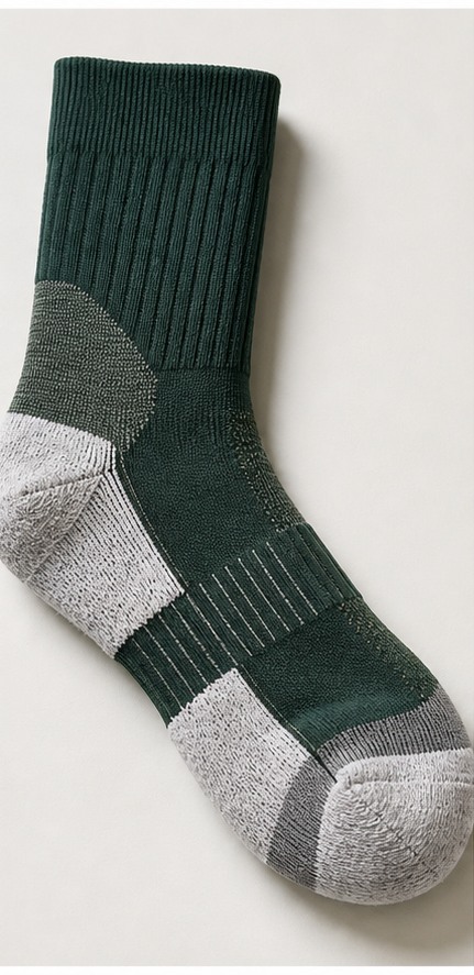 Running sock cuff height and cushion choices
