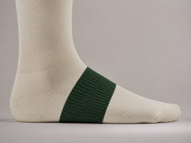 Arch support band on a custom cycling sock