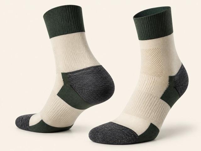 Cycling sock reinforcement and final quality inspection