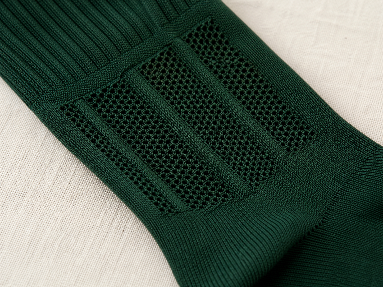 Rugby sock stay-up rib cuff