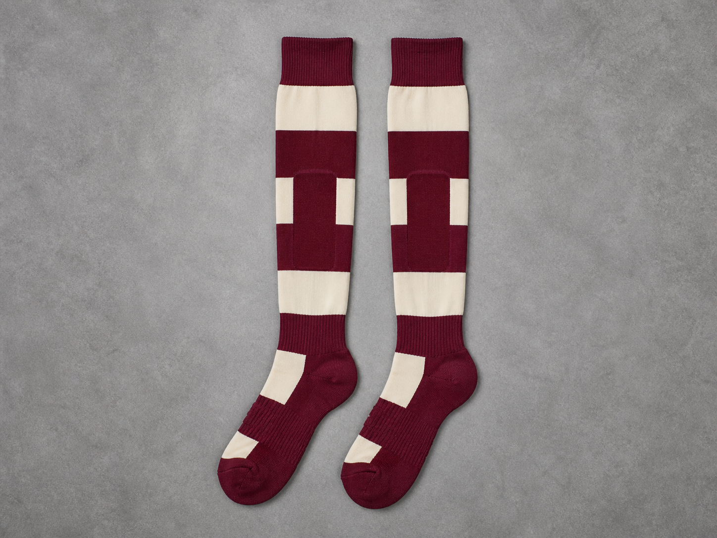 Matched rugby sock pair