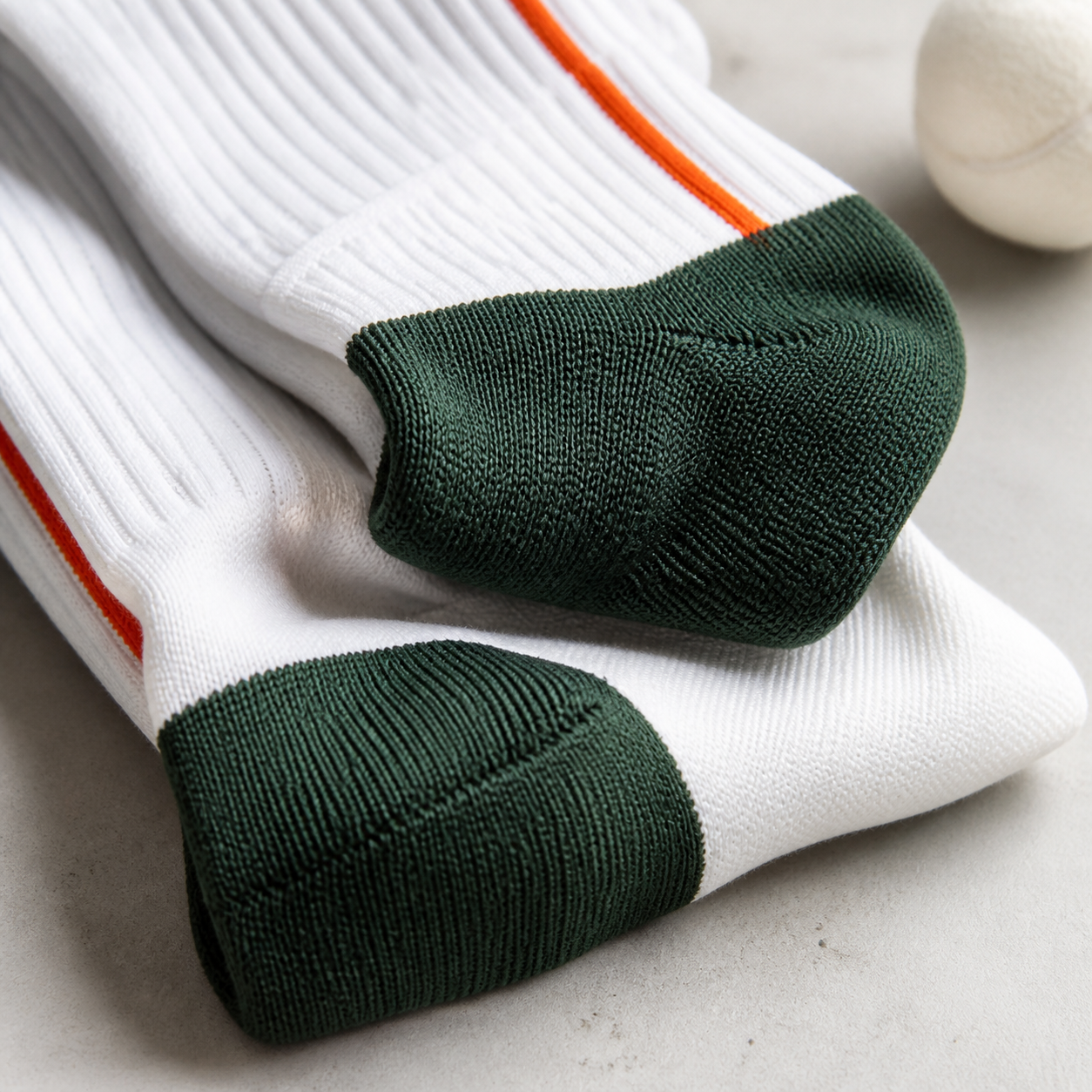 Reinforced tennis sock heel and toe