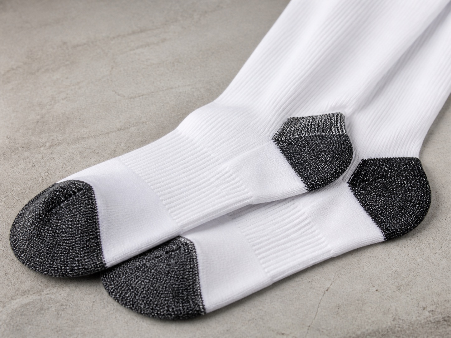 Reinforced Heel & Toe for athletic socks