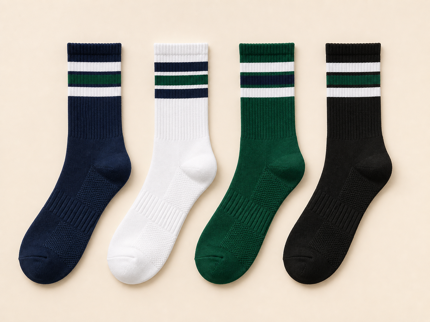 Volleyball sock team stripe colour options