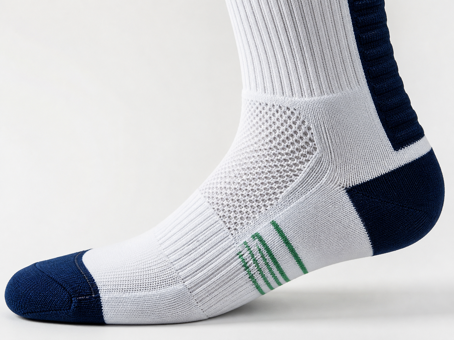 Performance athletic sock sole structure