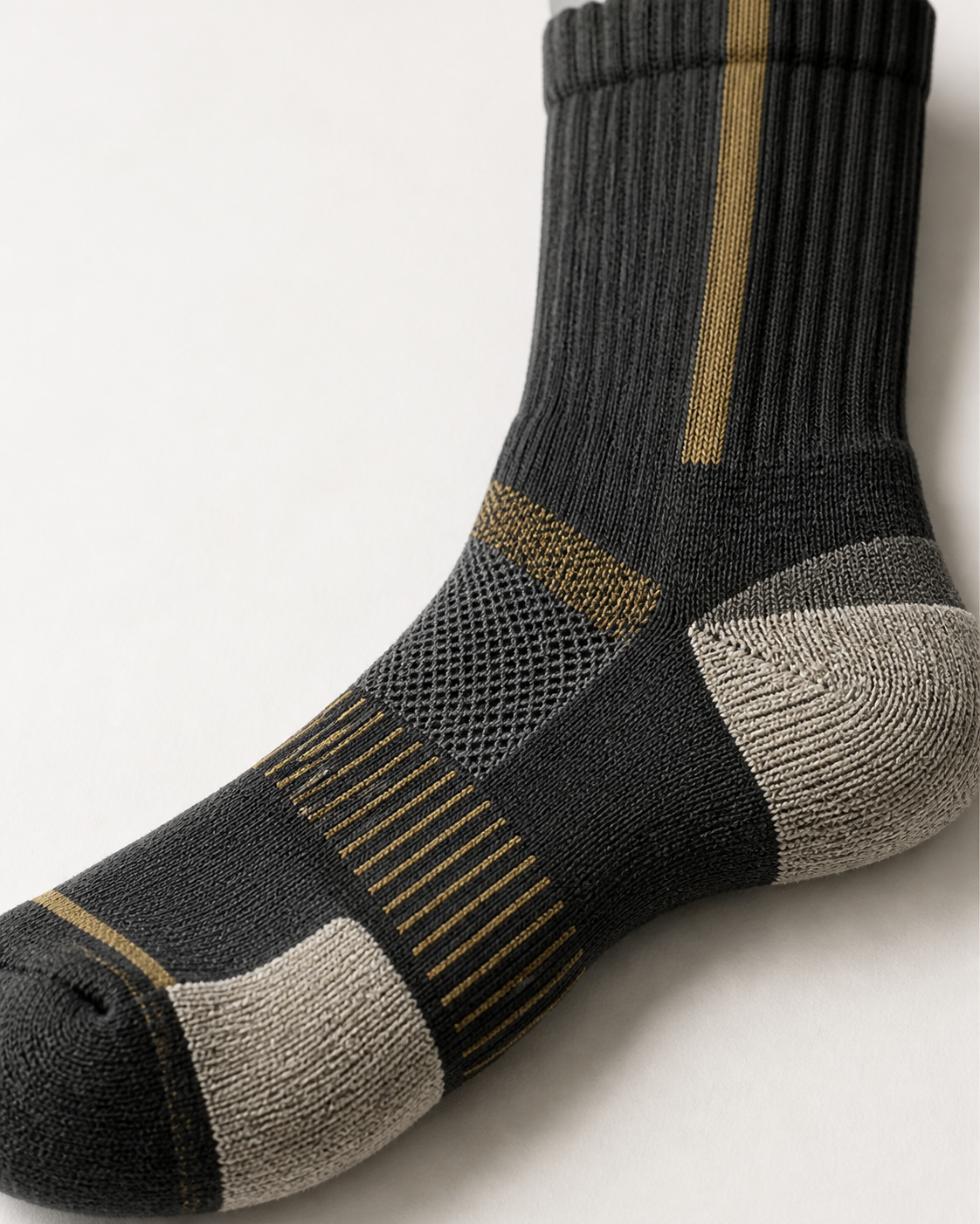 Basketball sock knit structure