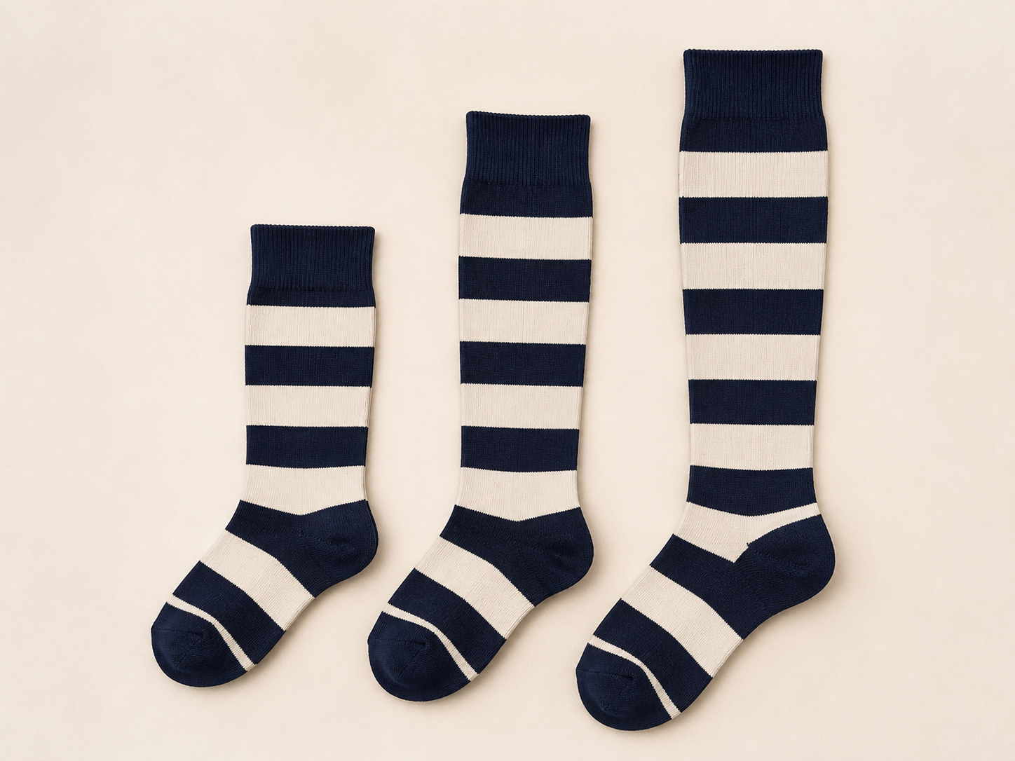 Rugby sock height and fit options