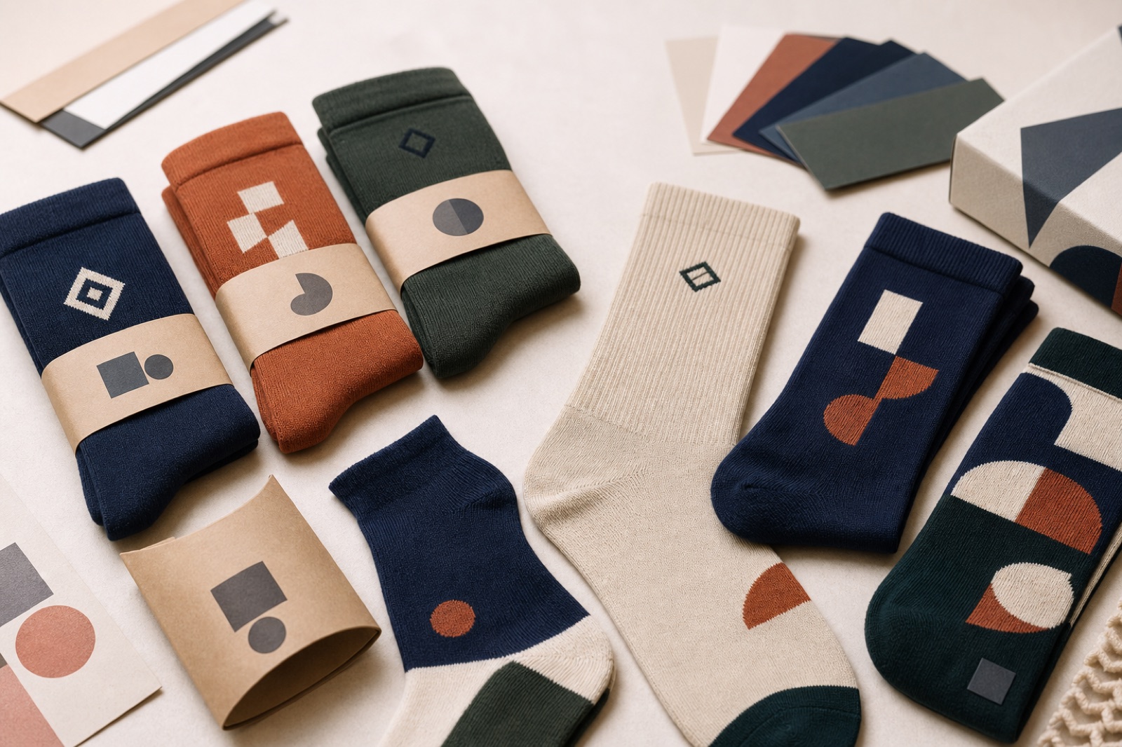 Custom logo socks