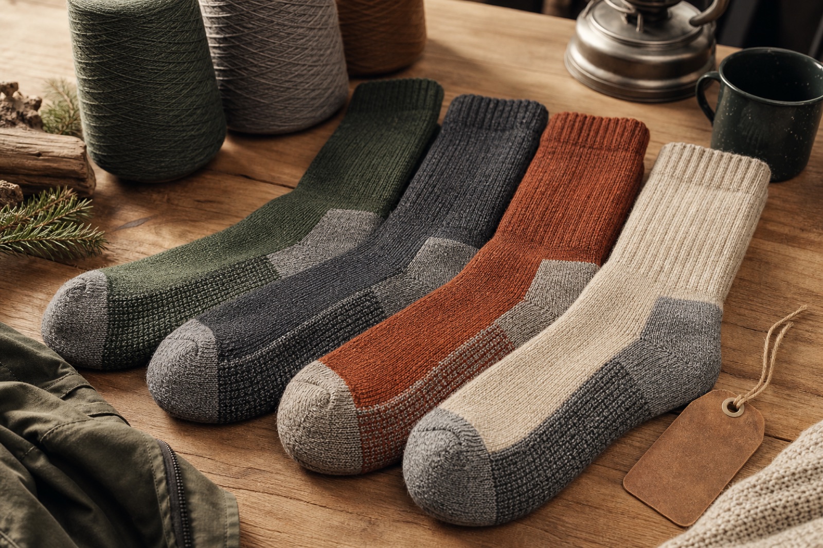 Custom merino wool socks