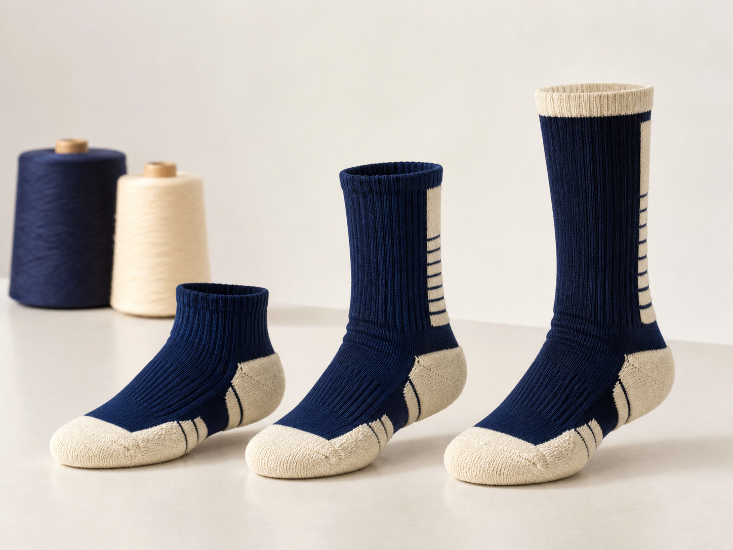 Basketball sock height and cushion options