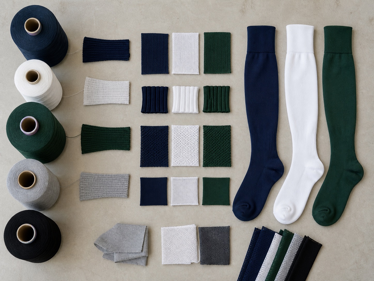 Material for custom athletic socks