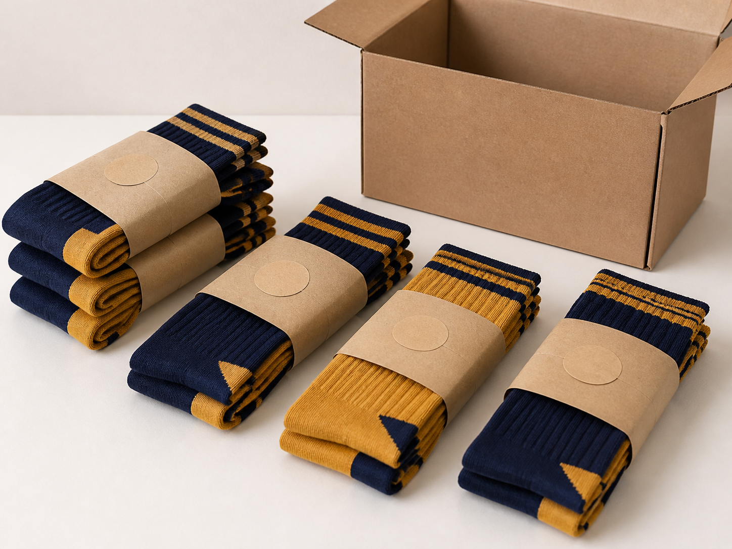 Basketball sock packaging options