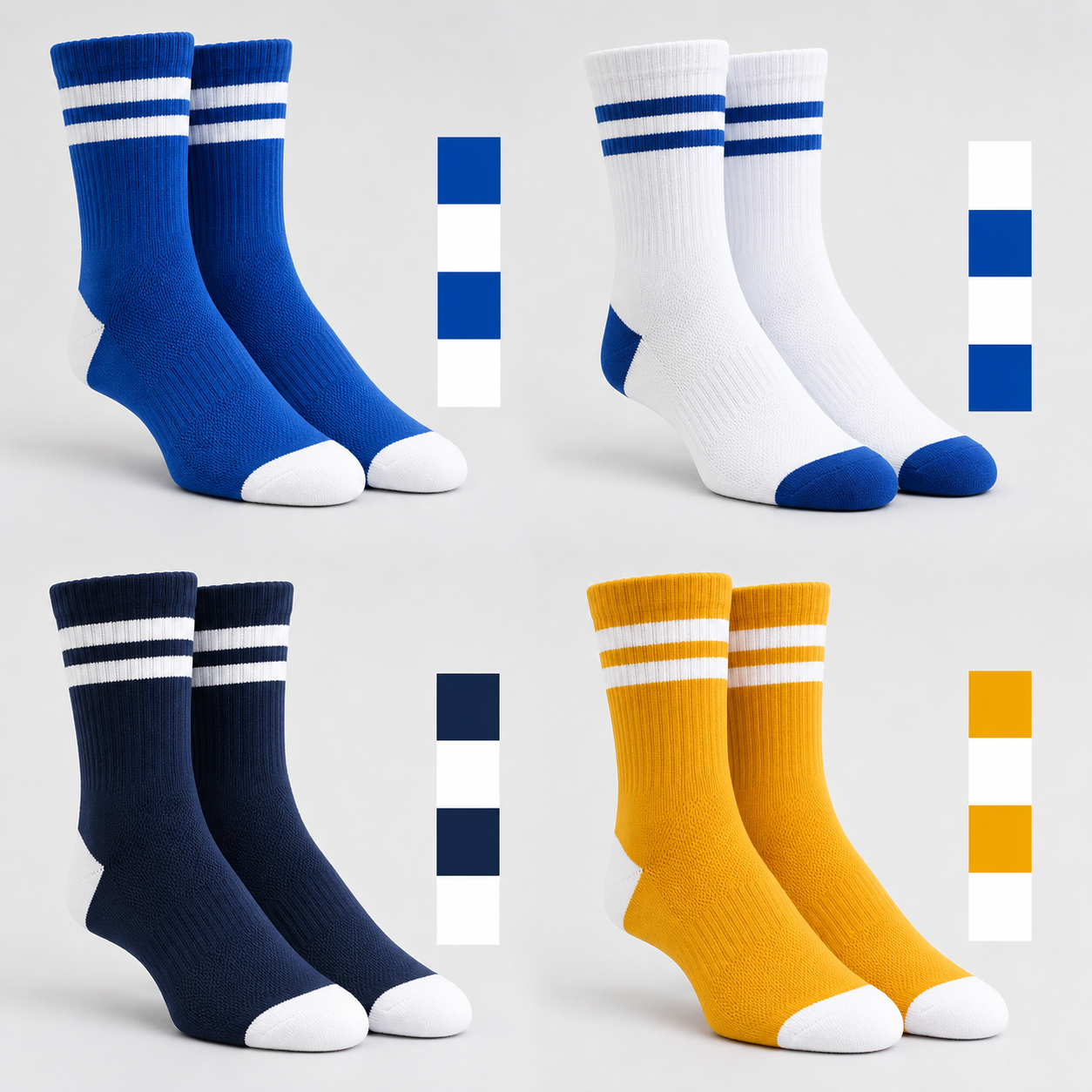Volleyball sock stripe and jacquard options