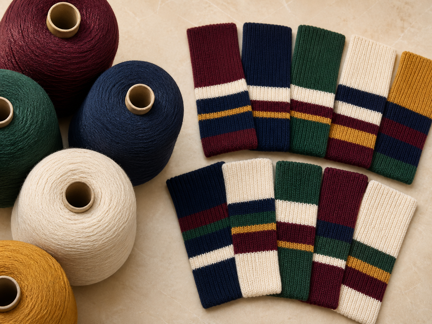 Rugby sock yarn and colour options