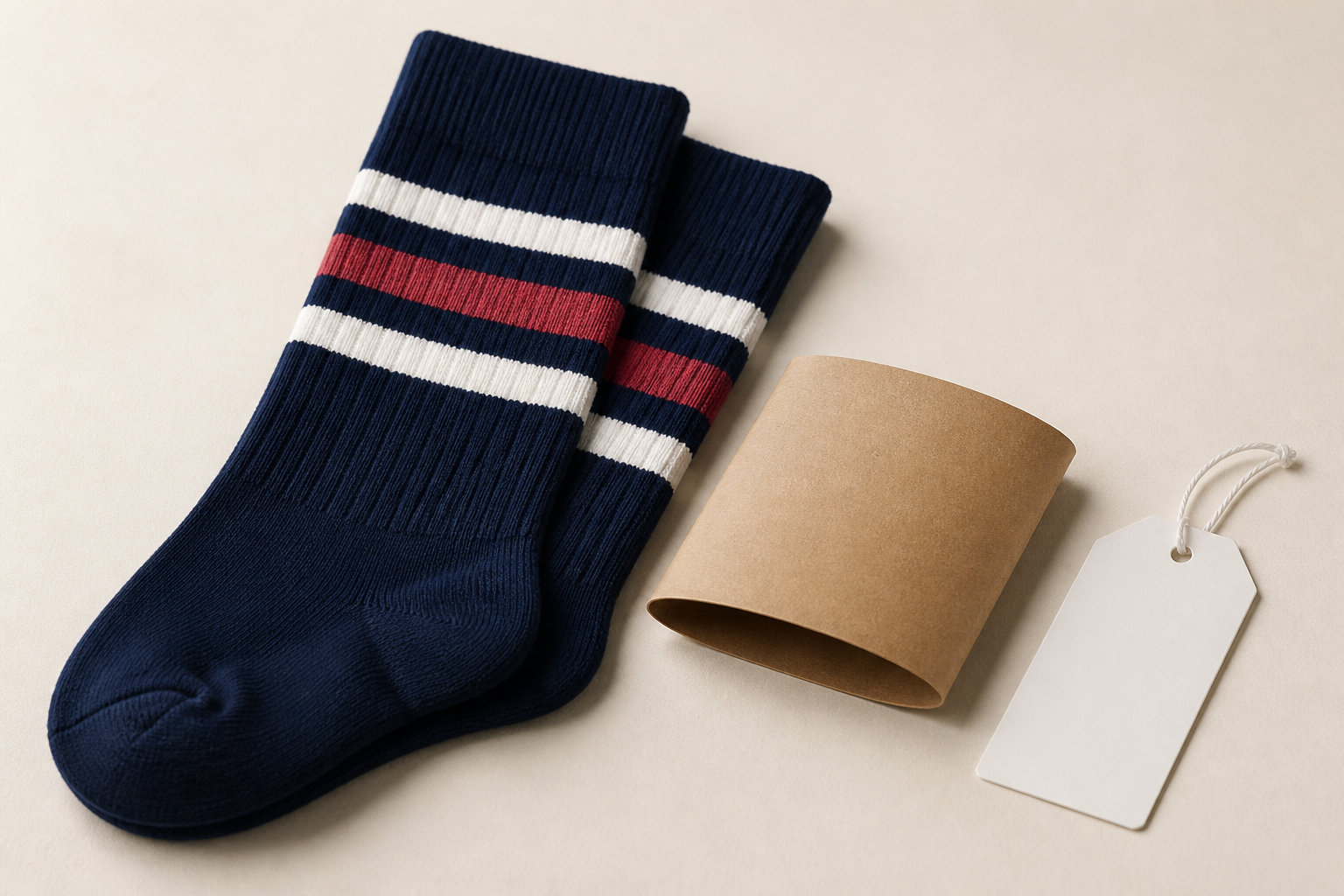 Baseball sock illustration for packaging brief