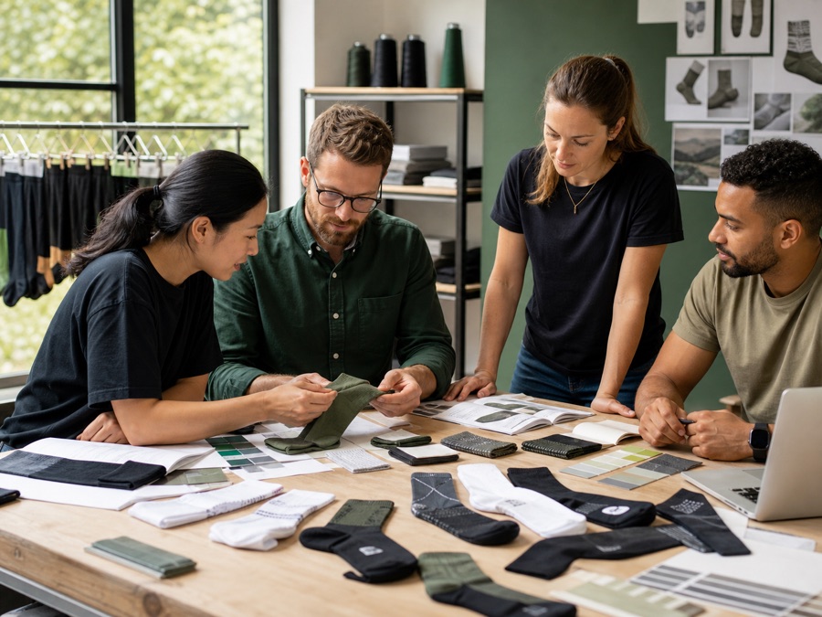 Cycling apparel brand reviewing custom cycling socks