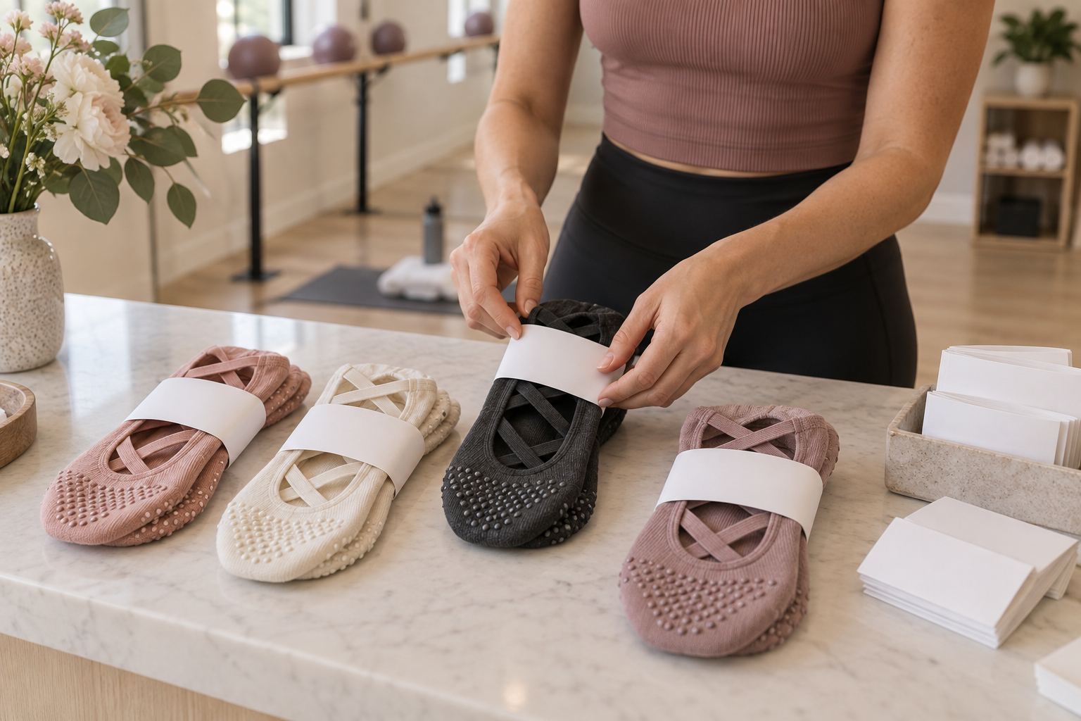 Illustrative independent Barre studio merchandise planning