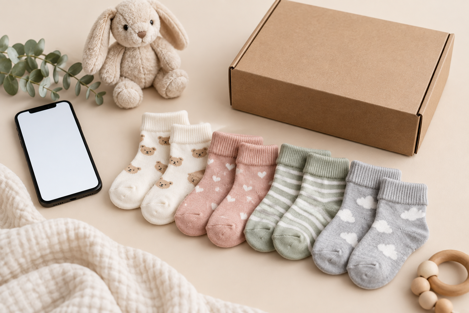 Illustrative e-commerce baby sock range planning