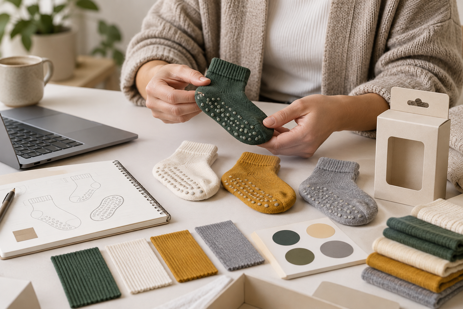 Illustrative baby and toddler brand range-planning scene